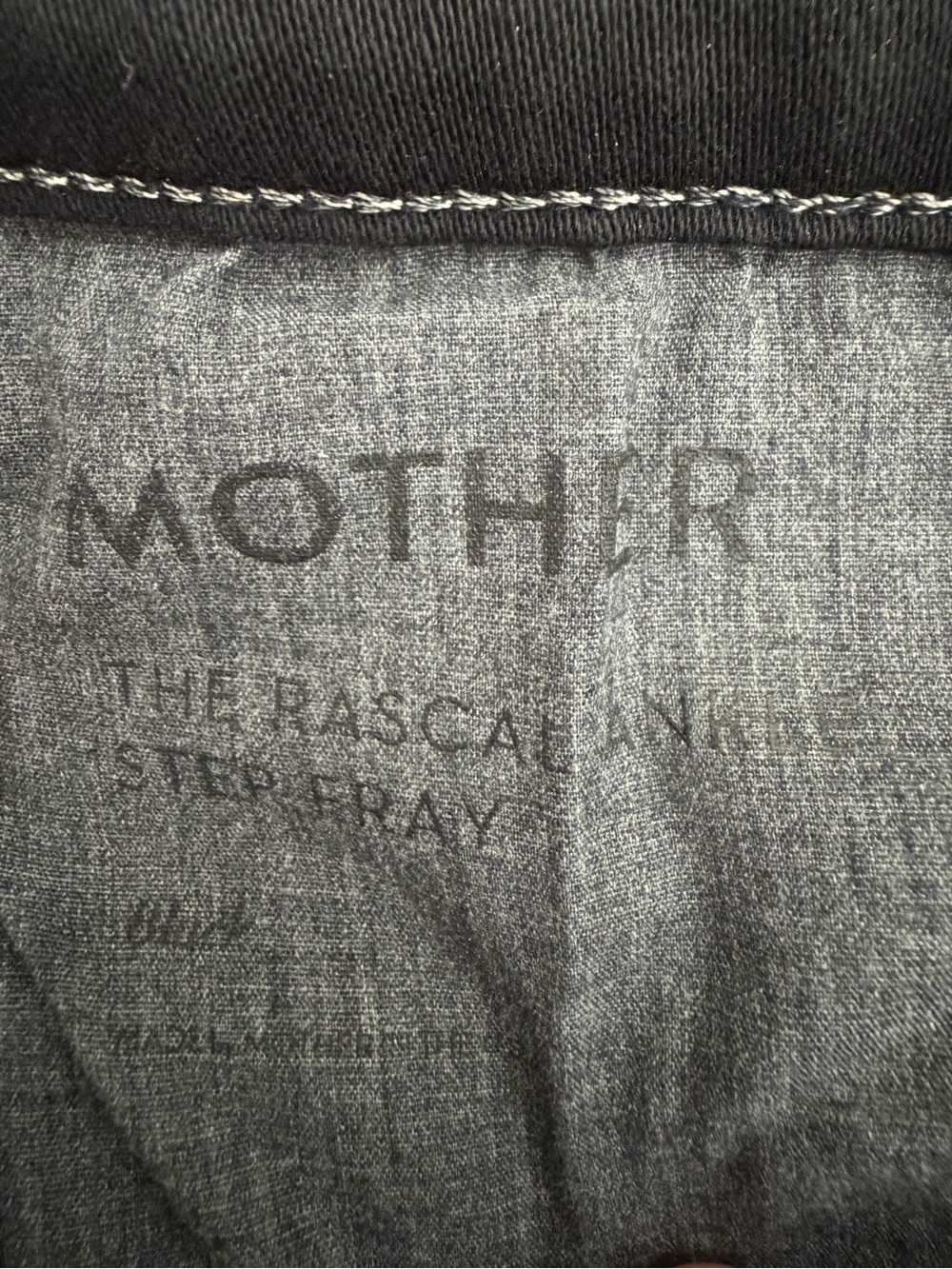 MOTHER The Rascal Ankle Step Fray — Black - Picture 6 of 10